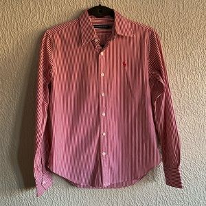 Woman’s Ralph Lauren Sport stripped button down